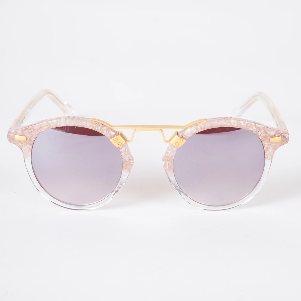 Krewe sunglasses - St Louis Mirrored, pink, 24K gold